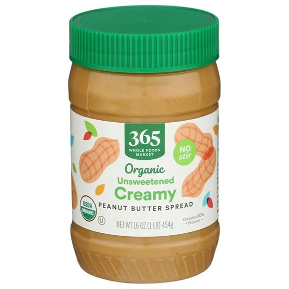 365 by Whole Foods Organic Creamy Peanut Butter Spread