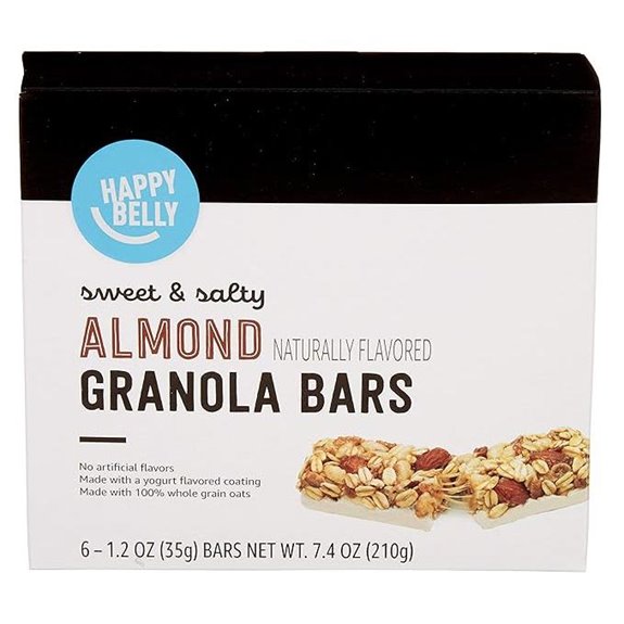 Amazon Brand Happy Belly Almond Granola Bars (6)