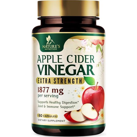 Apple Cider Vinegar Capsules 1877mg with Vitamins D/Zn