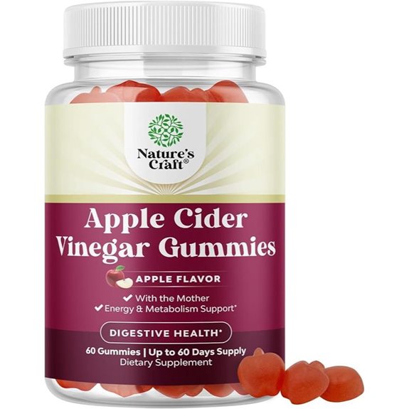Apple Cider Vinegar Gummies with Mother - 60 Ct