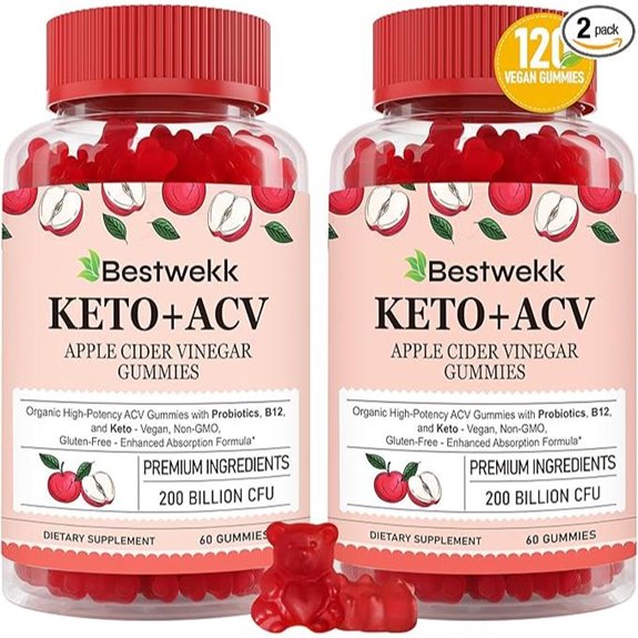 Apple Cider Vinegar Gummies with Probiotics & B12