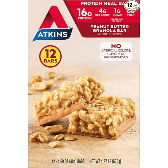 Atkins Peanut Butter Granola Bar &ndash; 16g Protein
