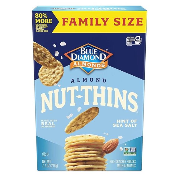Blue Diamond Nut-Thins Gluten Free Sea Salt Crackers