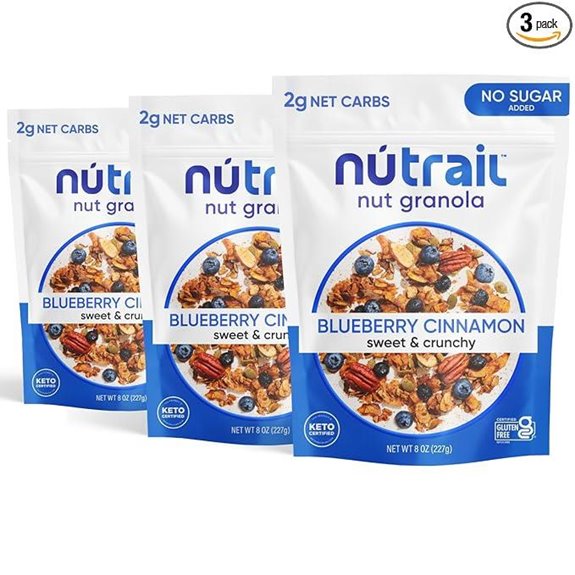 NuTrail Blueberry Cinnamon Nut Granola Cereal (Sugar-Free)