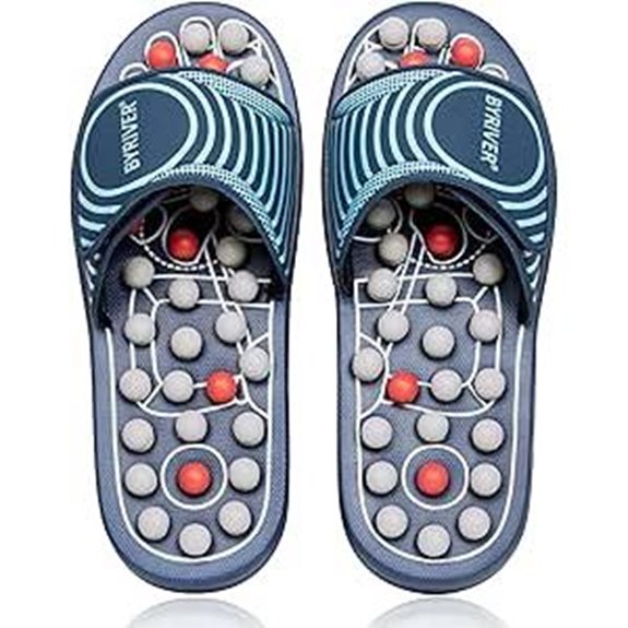 BYRIVER Reflexology Foot Massager Slippers for Pain Relief
