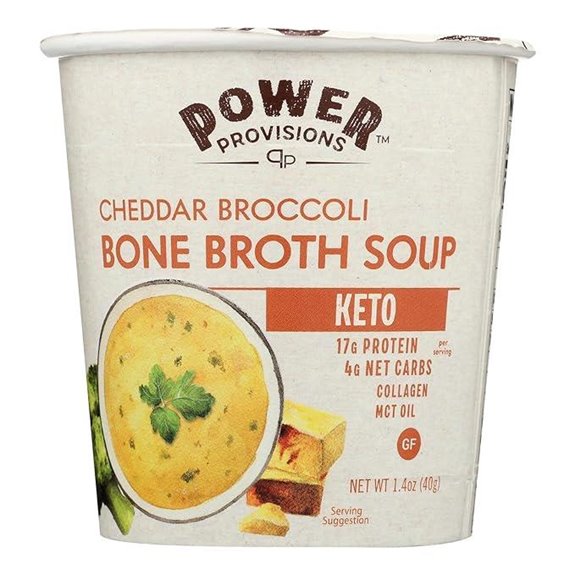 Power Provisions Cheddar Broccoli Bone Broth Soup Cup