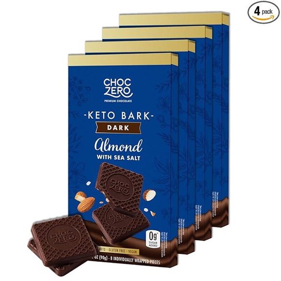 ChocZero Dark Chocolate Almond Bark with Sea Salt