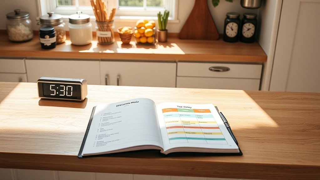 consistent meal timing routines