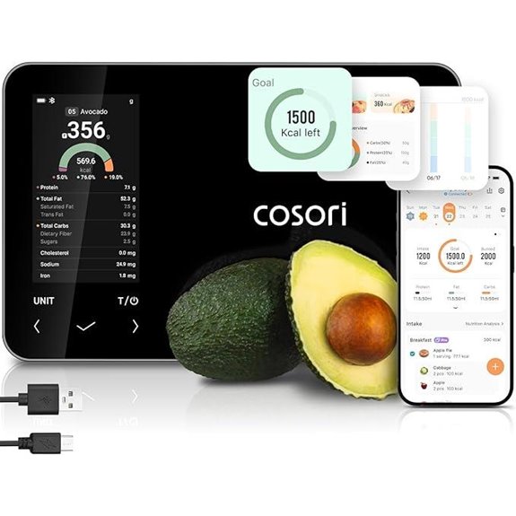 Cosori Smart Kitchen Scale with Nutritional Calculator