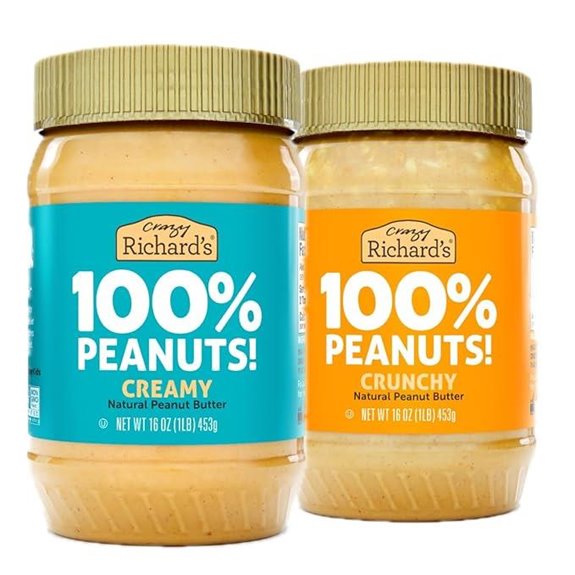 Crazy Richard’s Vegan Crunchy Peanut Butter Variety Pack