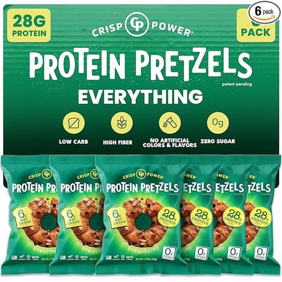 Crisp Power Protein Pretzels: Everything 6-Pack