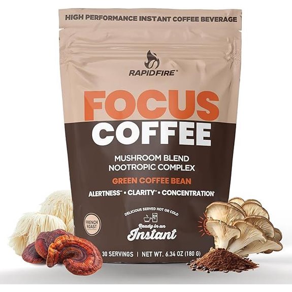 Focus Coffee Mushroom Blend Nootropic for Focus & Gut Health