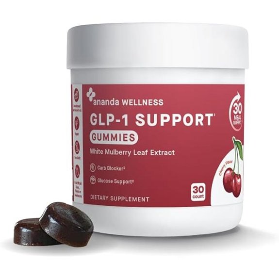GLP-1 Support Gummies with Mulberry Leaf Cherry Flavor