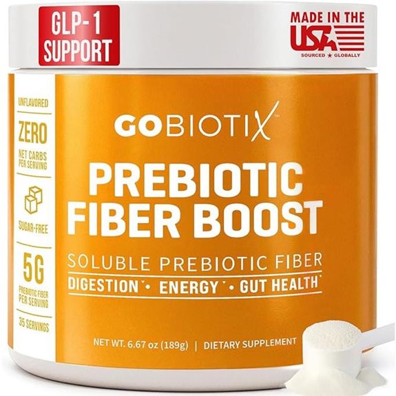 GOBIOTIX Fiber Supplement for Digestive Health (35 Servings)