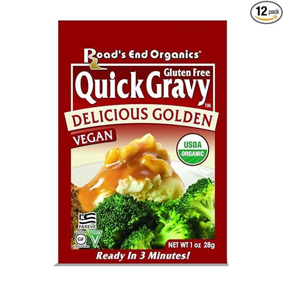 Golden Organic Gravy Mix Packets (Vegetarian/Vegan) 12ea