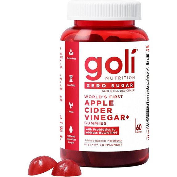 Goli ACV Gummies with B12 Probiotics (Vegan)