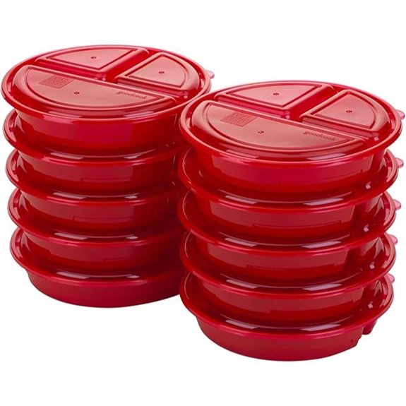 GoodCook Meal Prep Containers with Labeled Compartments
