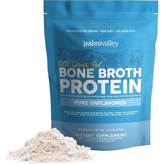 Grass Fed Beef Bone Broth Protein Powder with Collagen Peptides