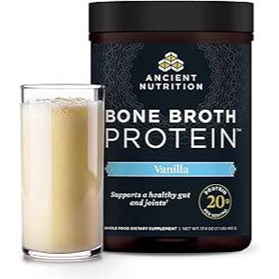 Grass Fed Bone Broth Protein Powder with Collagen (Vanilla)