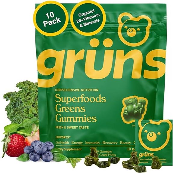 Gruns Adults Super Greens Gummies (10 Count)