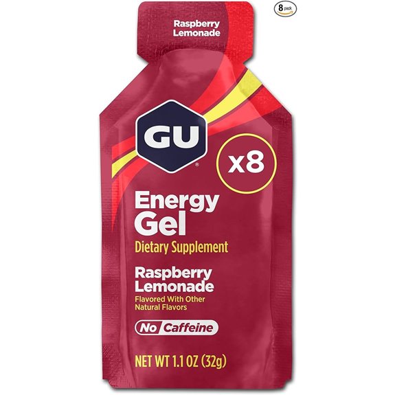 GU Energy Gel: Raspberry Lemonade 8-Count