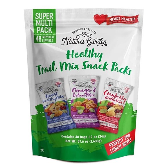 Healthy Trail Mix Snack Pack with Nuts & Seeds (48 Bags)