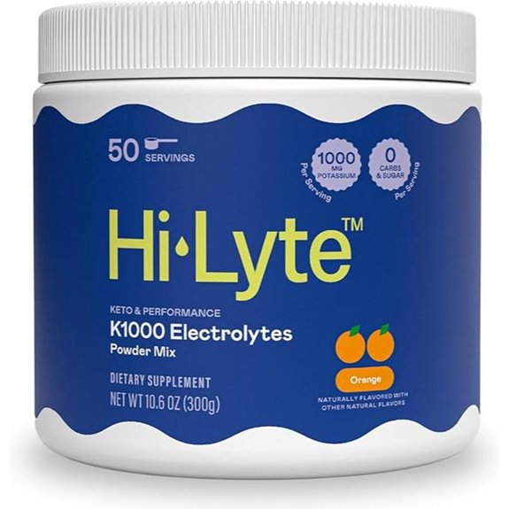 Hi-Lyte K1000 Electrolytes Powder Mix (Orange)