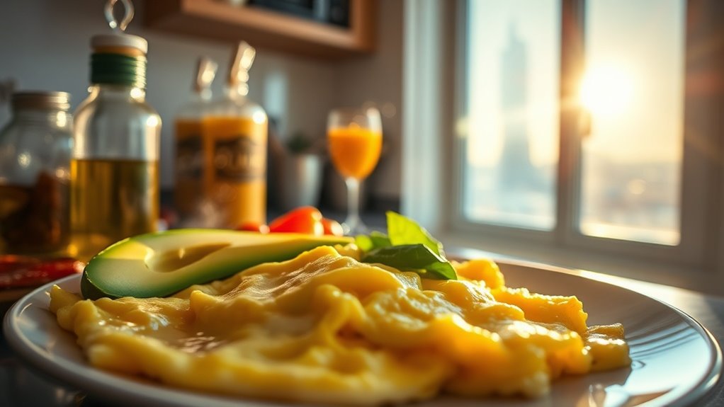 high fat breakfast supports mood