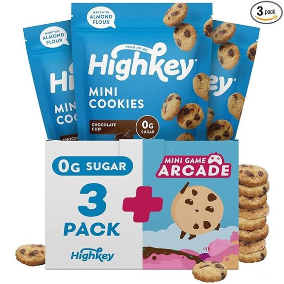 HighKey Keto Chocolate Chip Mini Cookies - 3 Pack