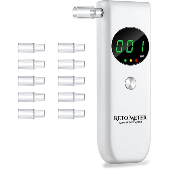 Home Breath Ketosis Meter with 10 Mouthpieces