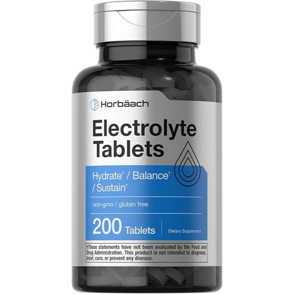 Horbäach Electrolyte Tablets: 200 Count Keto-Friendly Hydration