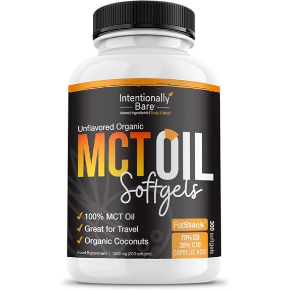 Intentionally Bare Organic MCT Oil Capsules (300 Soft Gels)