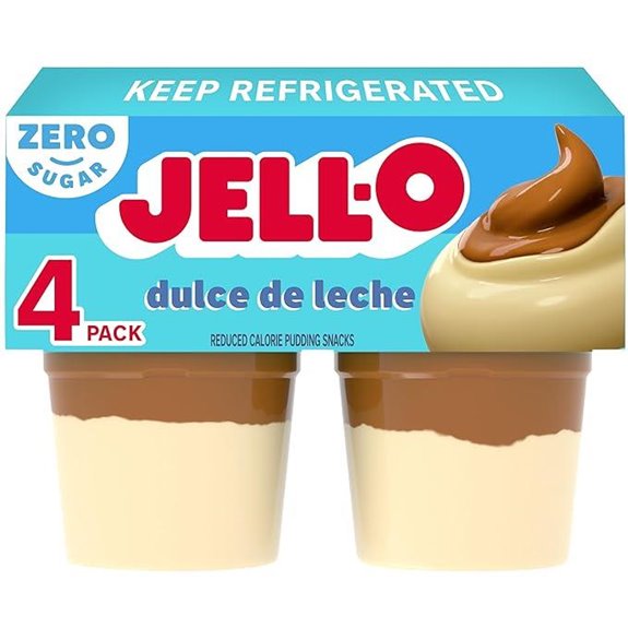 Jell-O Dulce de Leche Zero Sugar Pudding Cups