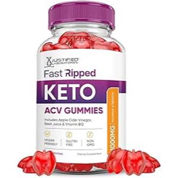 Justified Labs Fast Ripped Keto ACV Gummies (60)