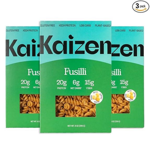 Kaizen Low Carb Lupini Pasta Fusilli (3-Pack)