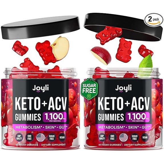 JOYLI Keto ACV Gummies (2 Pack) Sugar Free 120 Gummies