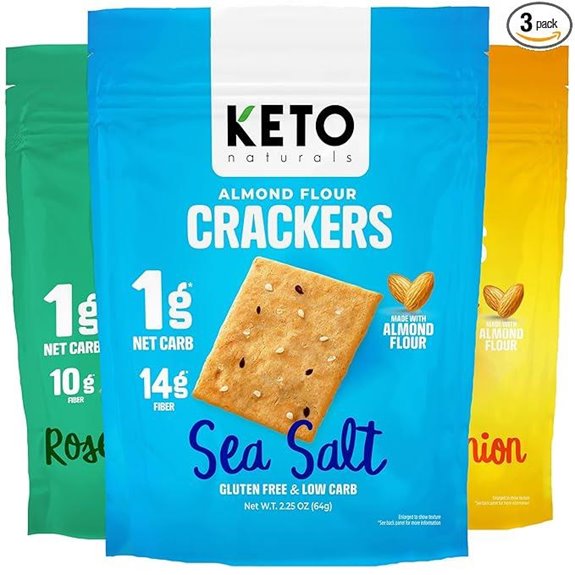 Keto Crackers: Low-Carb Almond Flour Snack Variety