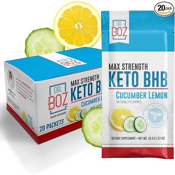 Keto BHB Powder: Cucumber Lemon 20 Packets