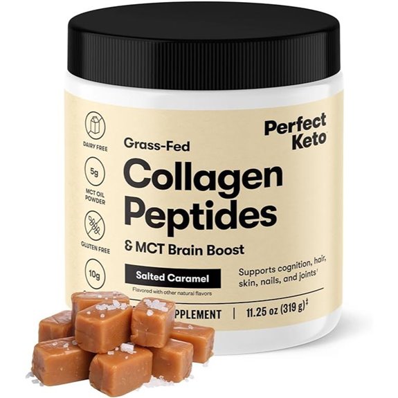 Keto Collagen Peptides with MCT Oil (Salted Caramel)