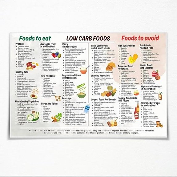 Keto Diet: Low Carb Food List Chart