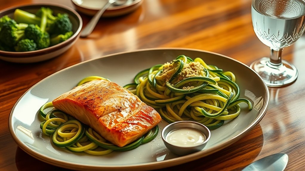 keto friendly protein fiber dinners