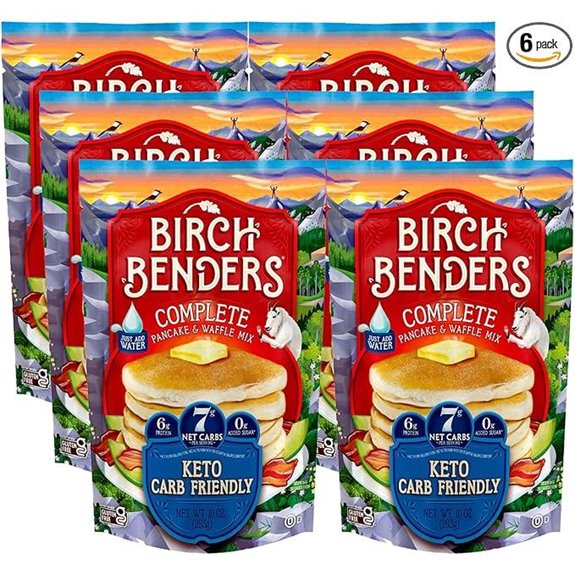 Birch Benders Keto Pancake and Waffle Mix 10 oz (Pack of 6)