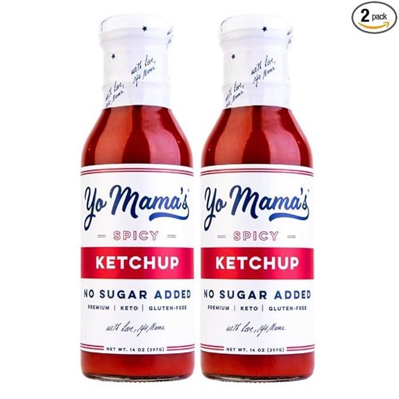 Keto Spicy Ketchup – No Sugar 2 Pack