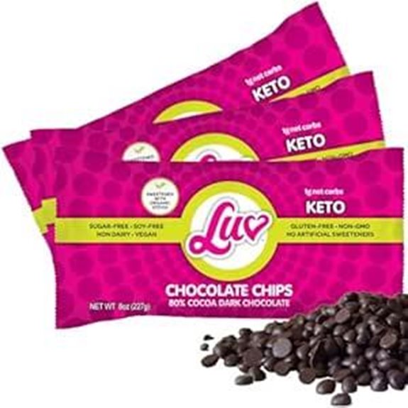 Keto Sugar Free Chocolate Chips 3-Pack 8 oz