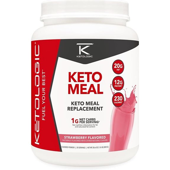 ketologic strawberry ketogenic shake