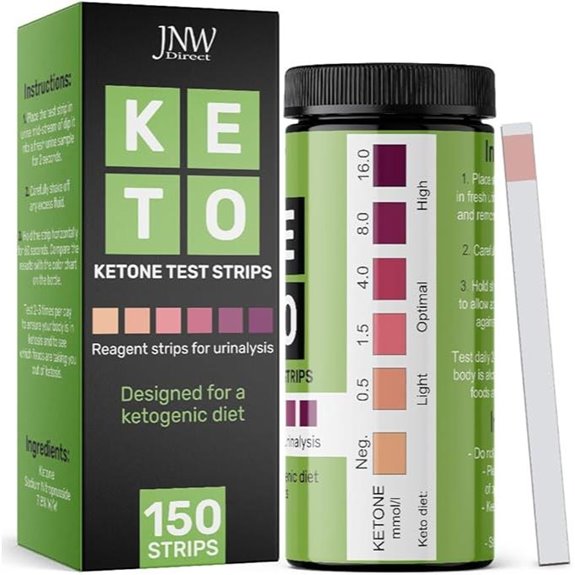 ketone test strips 150