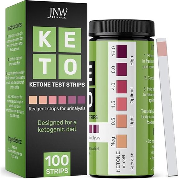 ketone test strips package 100