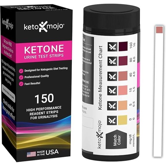 ketone urine test strips with app guide