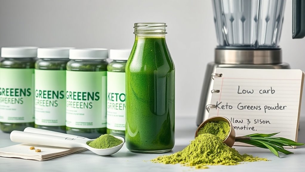 key keto carb conscious greens powder