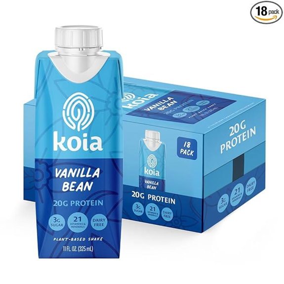 Koia Plant Based Protein Shake Vanilla Bean (Pack of 18)